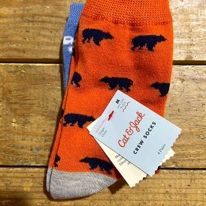 Cat and Jack crew socks. 2 pairs. Shoe 9-2.5